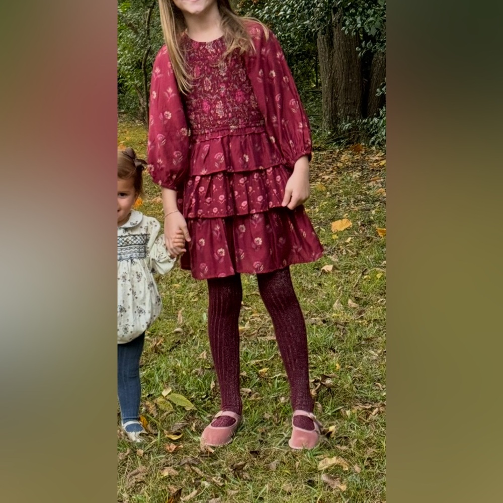 Sea New York Floral Burgundy Dress